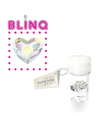 Swarovski Heart toothgem Crystals Aurora 1pcs