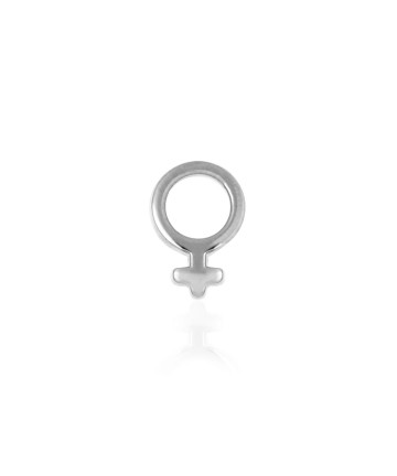 Wit gouden Tandsieraad Dame / Vrouw teken. Deze tooth gem is op voorraad!