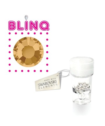 Swarovski Zahnschmuck Kristalle - Gold Braun - 5 stück Zahnkristalle in verschiedene Grösse