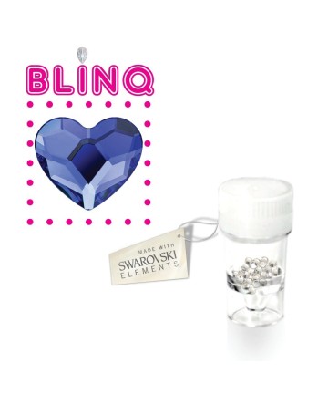 Blue Heart Tooth Crystals 1pcs - toothgems