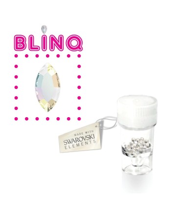 Beautiful aurora navette crystal - make your own butterfly!