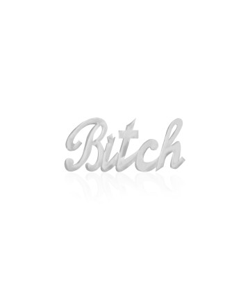 18 Karaats gouden tooth gem Bitch - Goud / Wit Goud
