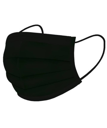 Mondmaskers in een zwarte kleur