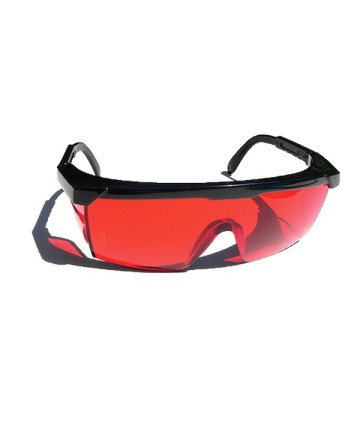 Rote Schutzbrille für Zahnaufhellung und Zahnkristalle