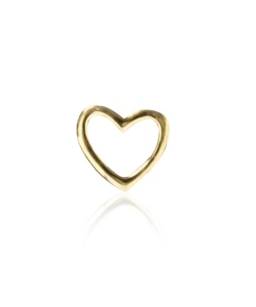 Zahnschmuck Herz Kontur 18kt Gold - tooth gems