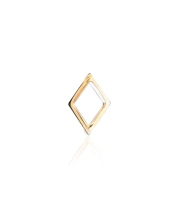 18K Gouden Tandsieraad Diamant / Ruit Outline - Grills