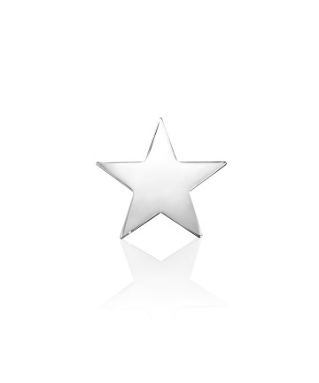 Zahnschmuck Stern Mini - 18kt Weiss Gold - 2mm