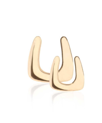 U-förmiger Tooth Gem aus 22K Gold | Luxuriöser Zahnschmuck 5 & 8 mm