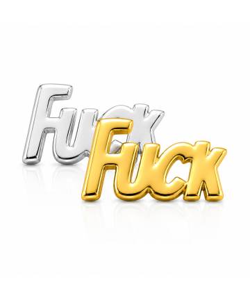 Zahnschmuck Gold/Weißgold 18kt – FUCK – Tooth Gem