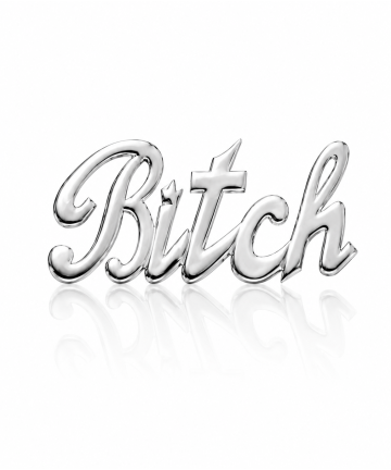 (White) Gold Tooth Gem 18ct - Bitch - Worldwide shipping