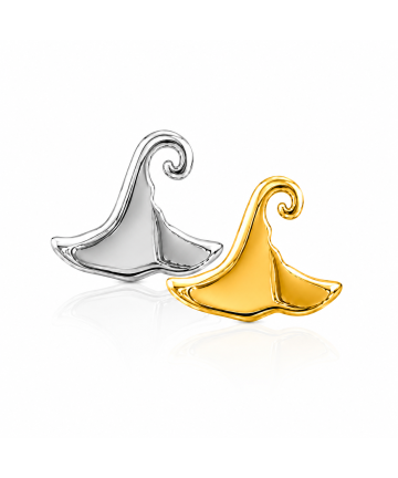Zahnschmuck Hexenhut - Gold/Weiß Gold 18kt