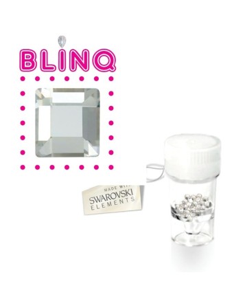 Swarovski Zahnschmuck Kristalle - Quadrat Klar -1 stück